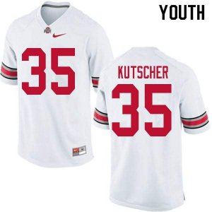 NCAA Ohio State Buckeyes Youth #35 Austin Kutscher White Nike Football College Jersey OJV6645PV